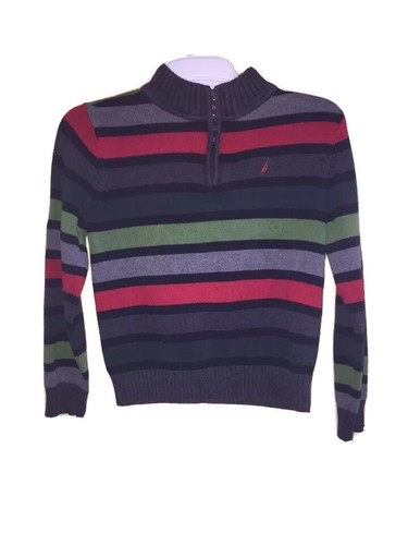 Vintage 90s Nautica Sweater Boys Size L 8 to 10 Very Nice - Picture 3 of 12