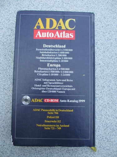 ADAC AutoAtlas Deutschland Europa 1999/2000 Jubiläumsausgabe - Bild 2 von 9