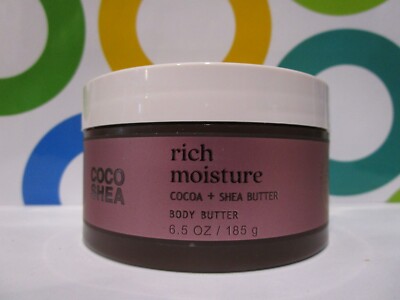 BATH & BODY WORKS ~ COCO SHEA RICH MOISTURE BODY BUTTER ~ 6.5 OZ