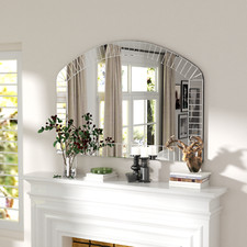 Extra Large Grecian Venetian Arched Wall Mirror for Bathroom Living Room Decor