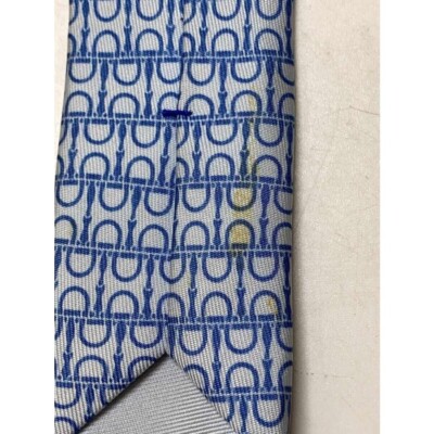 HERMES ネイビー Hermes H pattern Navy men's tie HERMES – 銀蔵オンライン