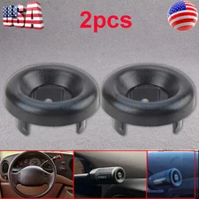 2x Column Shifter End Cap Handle Overdrive Button For Ford F150 1992-2003 Black