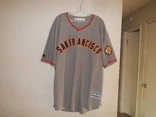 WILLIE MAYS  24 San Francisco Giants  JERSEY WITH BUTTONS GRAY MEN'S 2XL