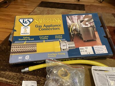T&S Safe T Link Gas Appliance Connectors HG-4C-48K