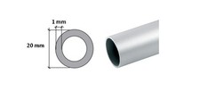 Aluminium Round Tube / Pipe - 1 METER / 39.37 inches LONG VARIOUS SIZES