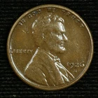 Lincoln Wheat Cent. 1926 S. Choice Very Fine. Lot # 9049-136-051