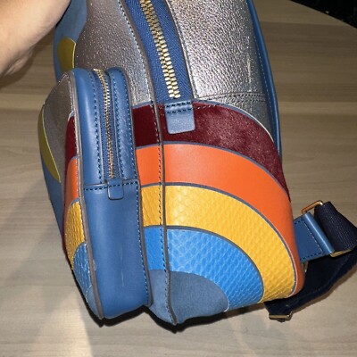 Anya Hindmarch Silver Cloud Blue Suede Mini Backpack Anya Hindmarch Silver Cloud Blue Suede Mini Backpack | eBay main image 2