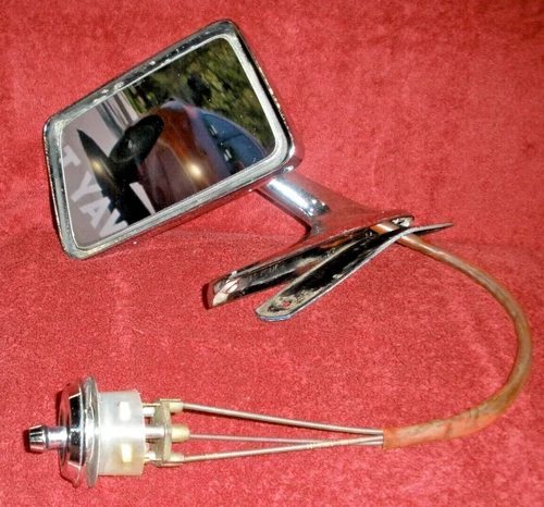 VINTAGE 1960S 1970S FORD REMOTE MIRROR CLEAN DRIVERS SIDE VIEW 60157-401 HOT ROD