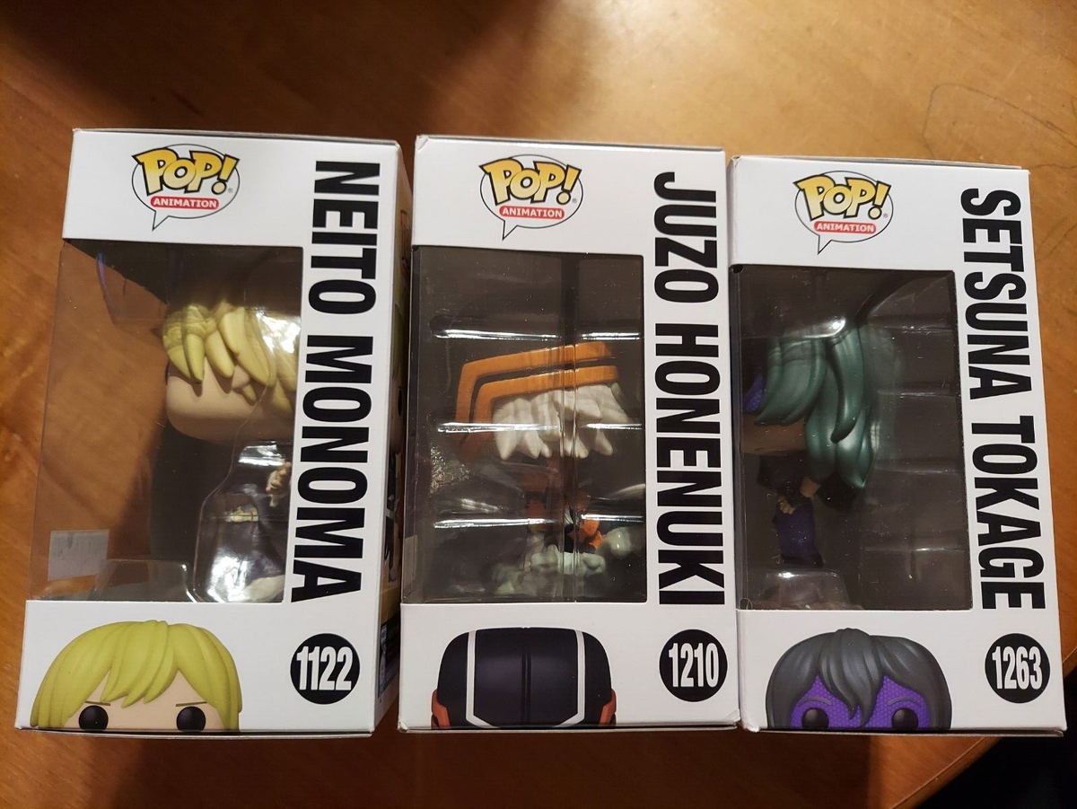 LOT Funko Pop Neito Monoma 1122 Juzo Honenuki 1210 Setsuna Tokage