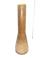 Vintage Antique Primitive Solid Wood Wool Thread Spindle Bobbin Spool 8.5"