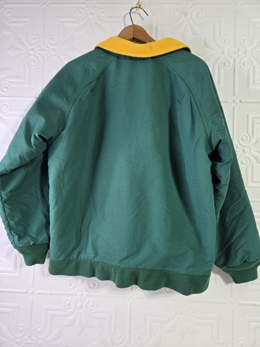 VTG Women’s Size Medium 10-12 Teal/Yellow Land’s End Direct Coat Made In USA - Picture 2 of 17