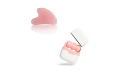 GUA SHA SET, Massage Stone Face Tool  SOICY Ice Face Roller, Cryotherapy