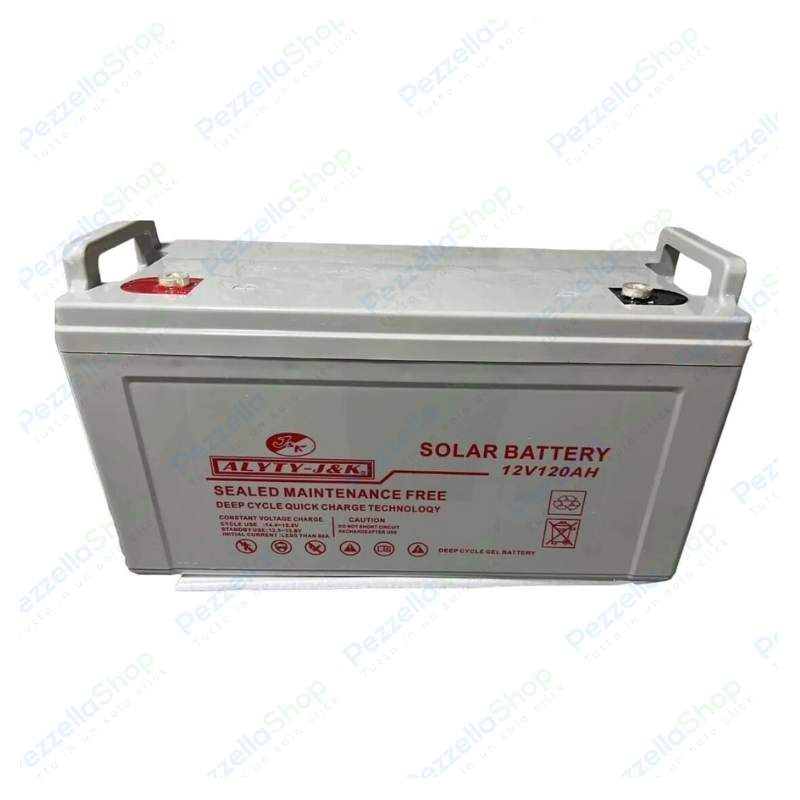 Batteria 120Ah jk Kit Fotovoltaico 12V Solare Accumulo per Camper, Baite