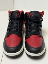 Big Kid's Jordan 1 Mid Black/Varsity Red-Summit White 7Y
