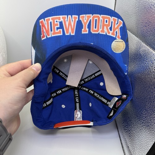 New York Knicks Adidas Hat Cap Adjustable NBA Basketball 2014 Draft - Picture 6 of 7