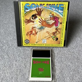 Sonic Spike Turbografx 16 Game HuCard Case and Manual 1990