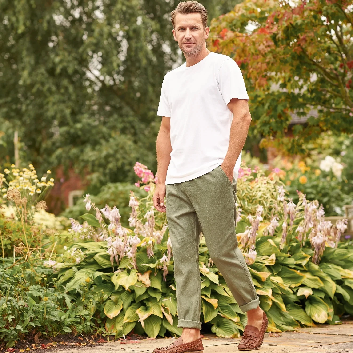 Hemp Tencel Men's Lounge Chinos Trousers | S-2XL | Charcoal Olive Navy | New
Opens in a new window o
