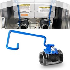 60131007 BALL VALVE 1-1/4" RIGHT for Pitco Fryer, With 9'' Hook Lever Rod