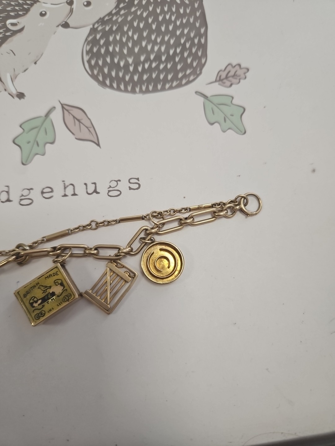 9ct Gold Vintage Charm Bracelet image 5