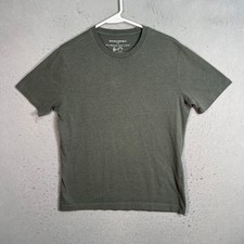 Banana Republic Mens Medium Eco Premium Wash T-Shirt Green Cotton/Poly Blend