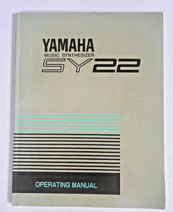 Yamaha SY22 Music Synthesizer Operating Manual Very Good Condition