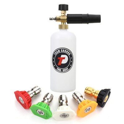 #ad Foam Cannon with 1 4 Inch Quick Connector 1 Liter 5 Pressure Washer Nozzle ... $28.82