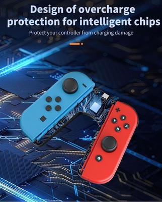 LED Anzeige Ladegriff für Nintendo Switch Controller und Zubehör
