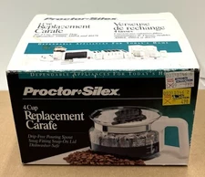 Proctor Silex 4 Cup Replacement Carafe A9804 Coffee Pot New