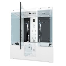 Kombination Badewanne Dusche K88-SW-EH-B-ALL Duschtempel 180x100 cm