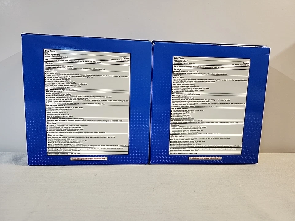 MINOXIDIL Topical Aerosol 5% FOAM Hair Regrowth Treatment For Men 1 Year Supply - Image 3 of 4