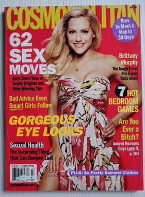 2006 COSMOPOLITAN magazine Brittany Murphy Kyra Sedgwick Owen Wilson Kate Moss