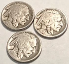 Three  (3) 1917 P  Buffalo Nickel s MIXED GRADES NO RESERVE  *J2018
