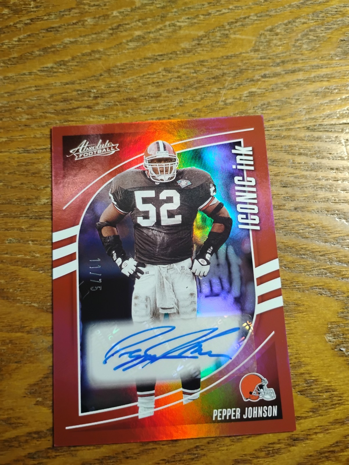 2025 Panini Absolute - Iconic Ink Pepper Johnson #II-PJN Red /75 (AU)
