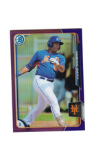 2015 BOWMAN CHROME DOMINIC SMITH PURPLE REFRACTOR ROOKIE CARD /250 Mets, Braves. rookie card picture