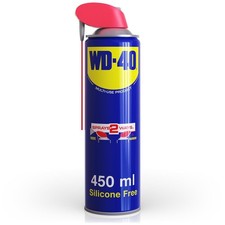WD-40 Multi-Use Smart Straw 450ml Spray Aerosol Can Clean Rust Lubricant, blue 21.16 per litre