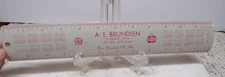 1951-52 A.E Brundeen Standard Oil Man Calendar-Ruler Cherokee Iowa THIS FAMILY?