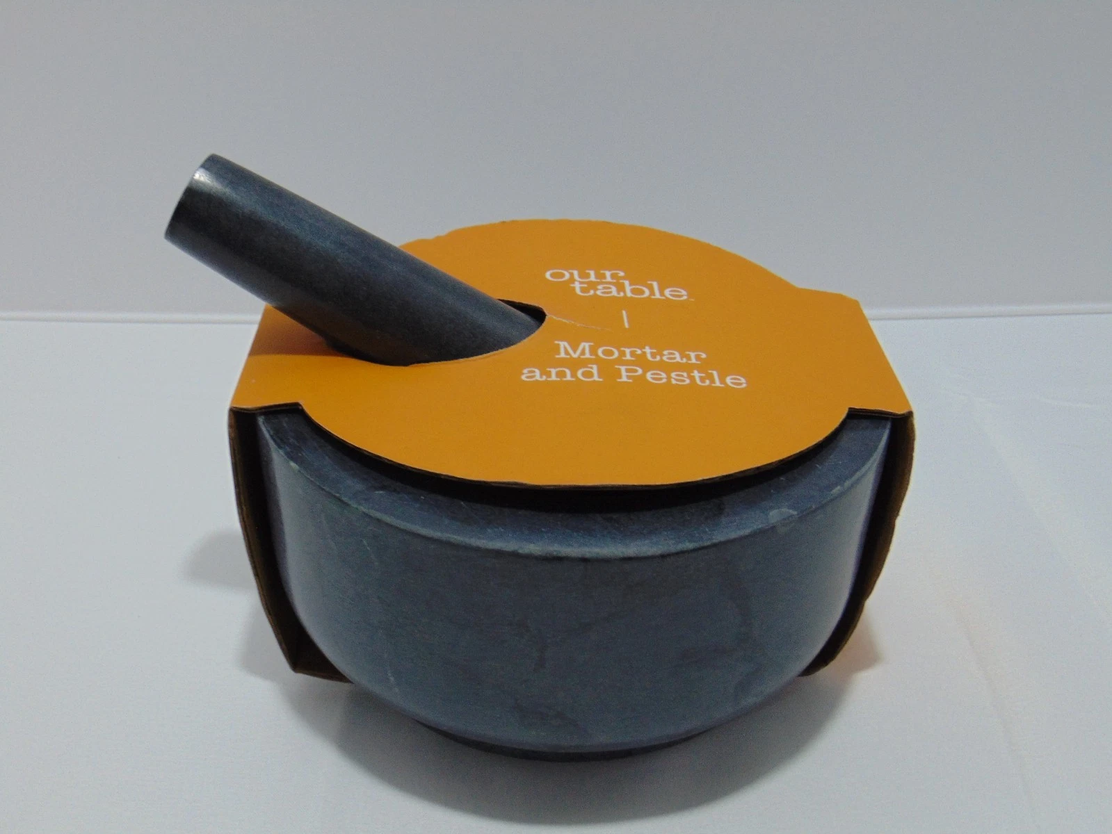 Our Table Green Grey Marble Mortar And Pestle Bath And Body Works 6 in Unused