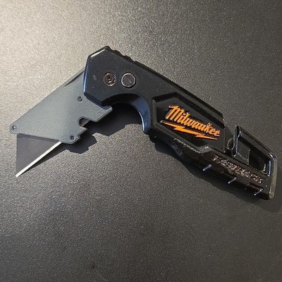 Custom Milwaukee FASTBACK 48-22-1501 Folding Utility Knife Black/ Orange 