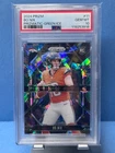 2024 Prizm - Bo Nix - Prizmatic Green Ice Prizm Rookie Card - Broncos PSA 10