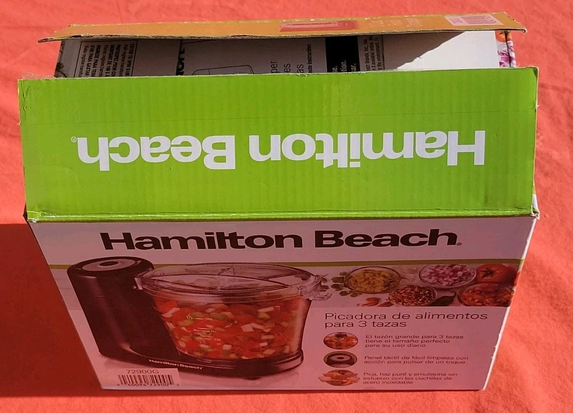 Hamilton Beach 3 Cup Food Chopper Ensemble Black 200W Stainless Steel Blade
Opens in a new window or