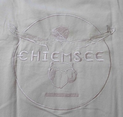 Chiemsee Herren vintage Retro T-Shirt Gr. L/XL Baumwolle beige NEUWERTIG