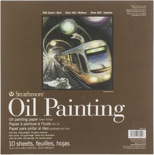 Strathmore 400 Series Oil Painting Pad 12"X12"-10 Sheets