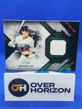 2025 Topps Tier One Brooks Lee Rookie Relic Green Foil /49 Minnesota Twins