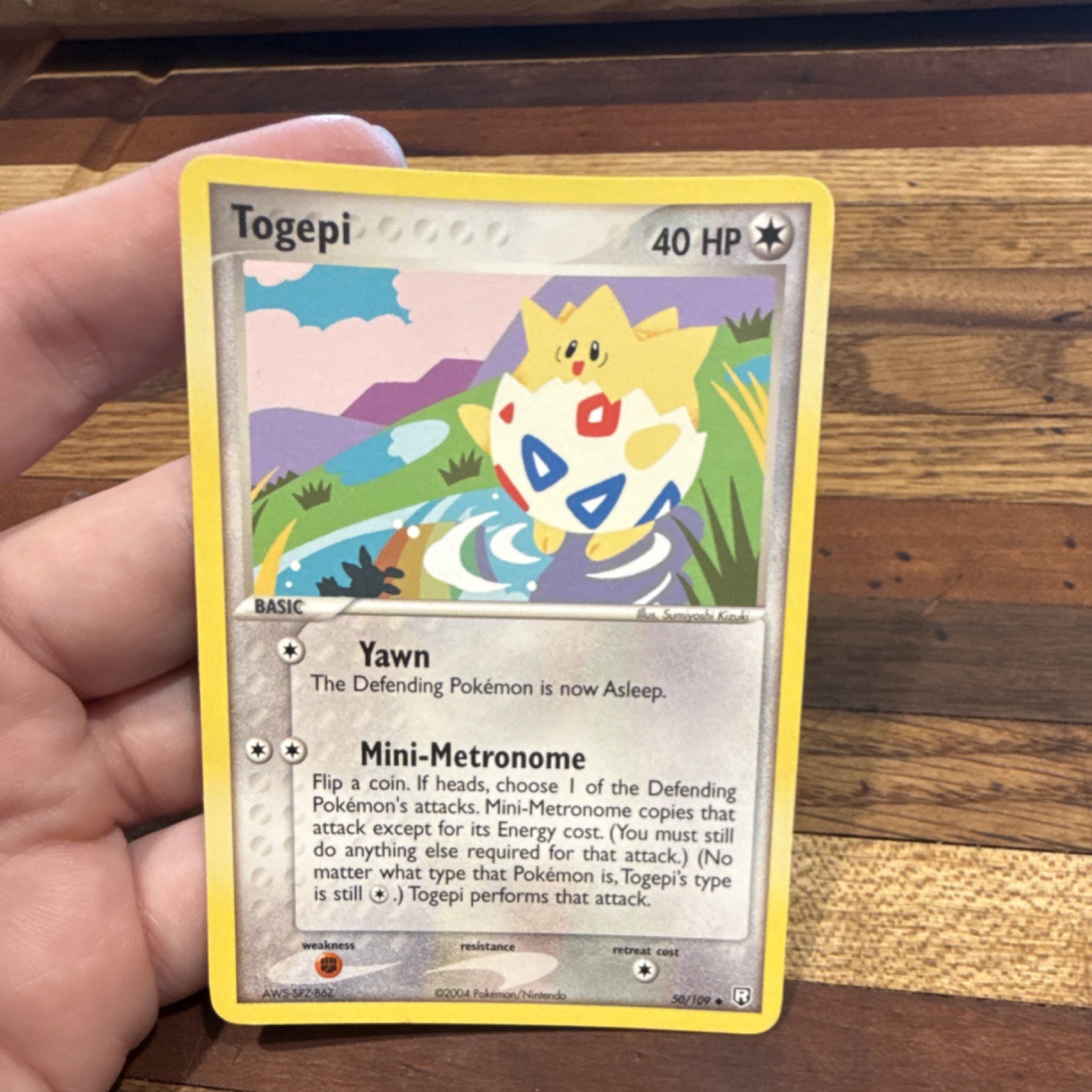 Pokémon Togepi EX Team Rocket Returns 50/109 Rare 40HP Basic Regular English
