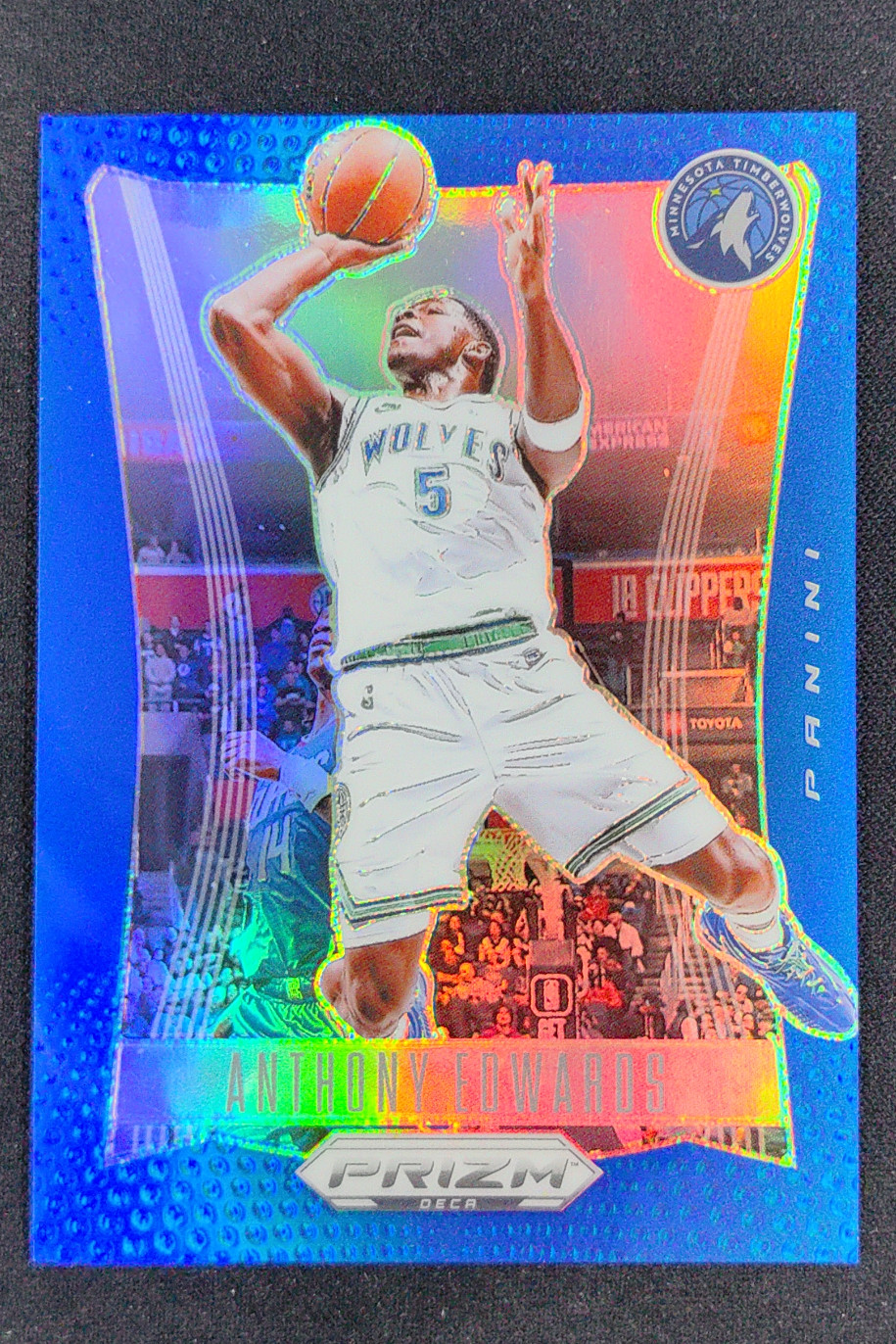 2023-24 Panini Prizm Deca Anthony Edwards Blue /149 #63