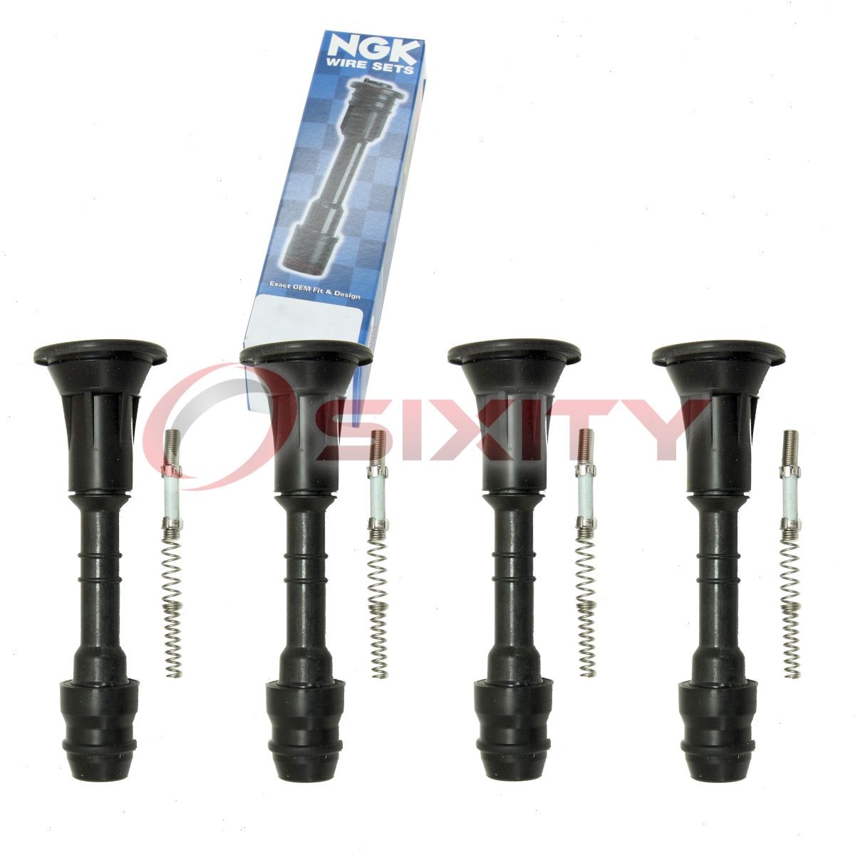 4 pc NGK Ignition Coil Boots for 2016-2018 Nissan Altima 2.5L L4 Direct gw
