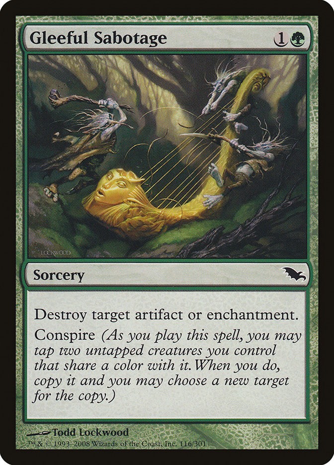 MTG Magic the Gathering Gleeful Sabotage (116/315) Shadowmoor LP