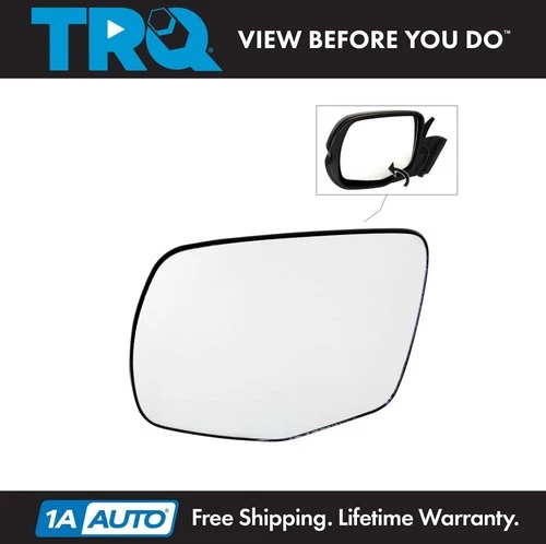 TRQ Mirror Glass Flat Driver Side Left LH for Honda Pilot Ridgeline New