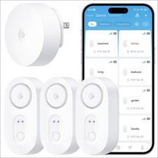GoveeLife Smart Water Leak Detector 1s 3-Pack - 1804ft Range WiFi Alexa Google