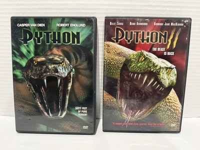 Python 2000 & Python 2 2002 Horror Giant Snake DVD Lot
